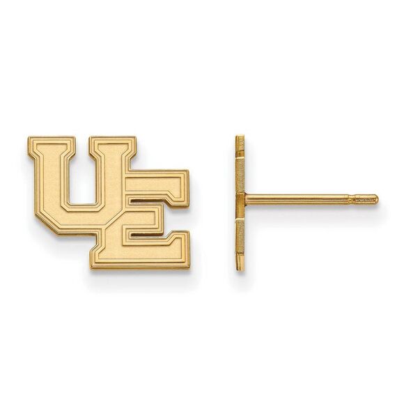 14k Yellow Gold University of Evansville Small Post Earrings